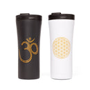Steel thermos mug