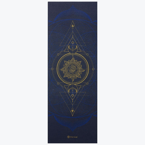 Reversible yoga mat - Gaiam - Sun & Moon, 6 mm