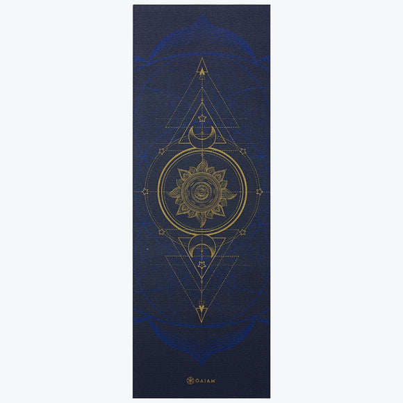 Reversible yoga mat - Gaiam - Sun & Moon, 6 mm
