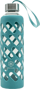 Glass drinking bottle