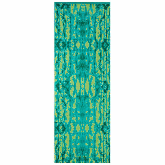 Käännettävä joogamatto - Gaiam - Turquoise Lotus, 6 mm