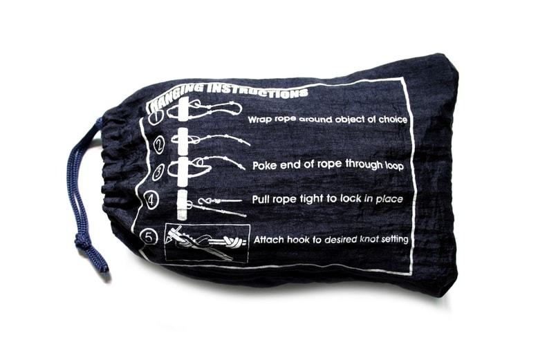 Hammock attachment rope bag