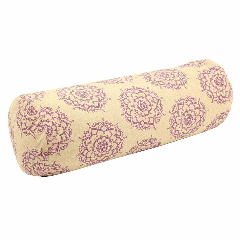 Mandala patterned yoga bolster