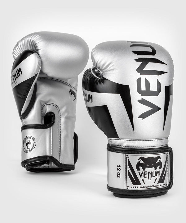 Boxing Gloves - Venum - 'Elite' - Silver/Black