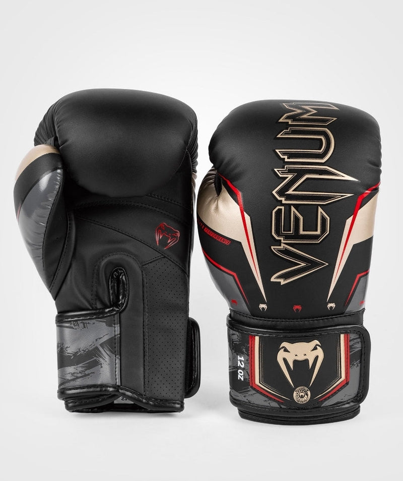 Boxing Gloves - Venum - 'Elite Evo' - Black/Gold/Red