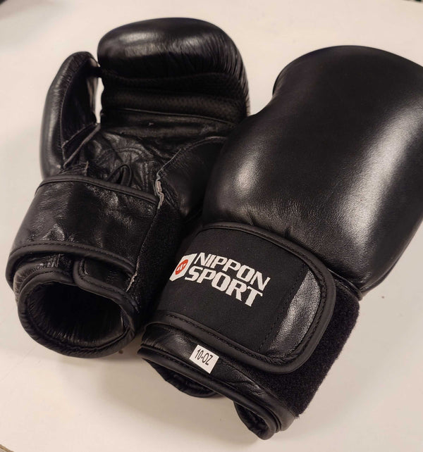 Boxing Gloves - Nippon Sport - 'Pro Revamp' - Black