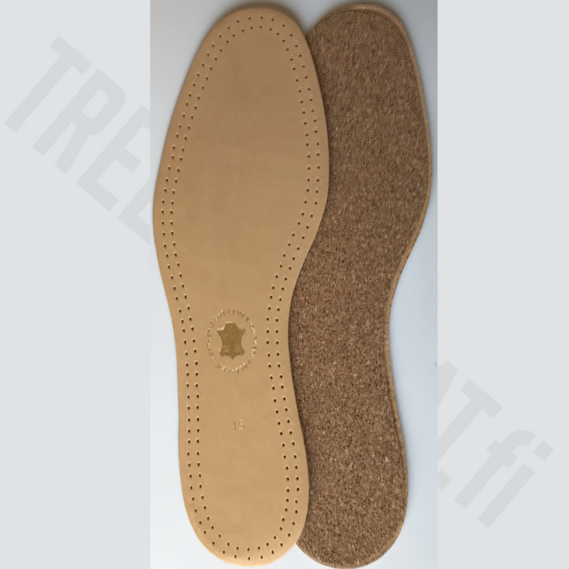 Leather insole