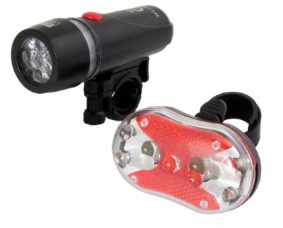 Bicycle LED front and rear light set Alphecca