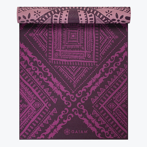 Käännettävä joogamatto - Gaiam - Inner Peace, 6 mm