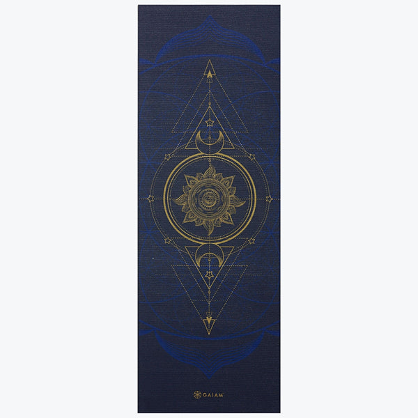 Reversible yoga mat - Gaiam - Sun &amp; Moon, 6 mm