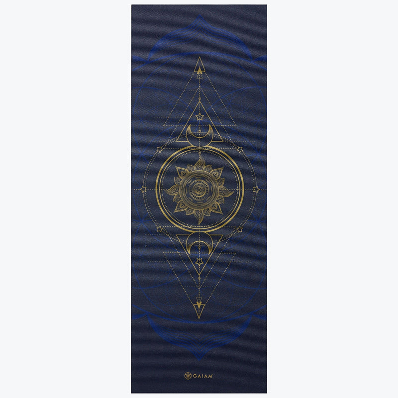 Reversible yoga mat - Gaiam - Sun &amp; Moon, 6 mm