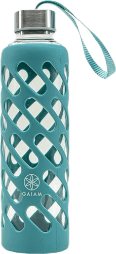 Glass drinking bottle