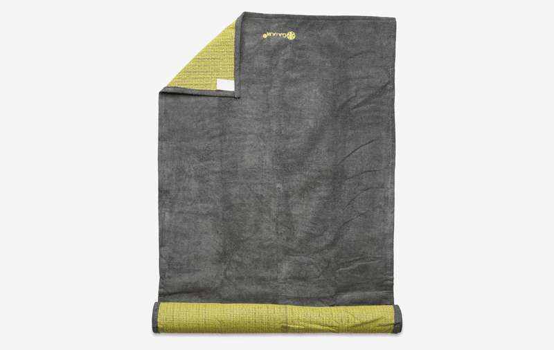 Yoga towel - Gaiam - Citron/Storm