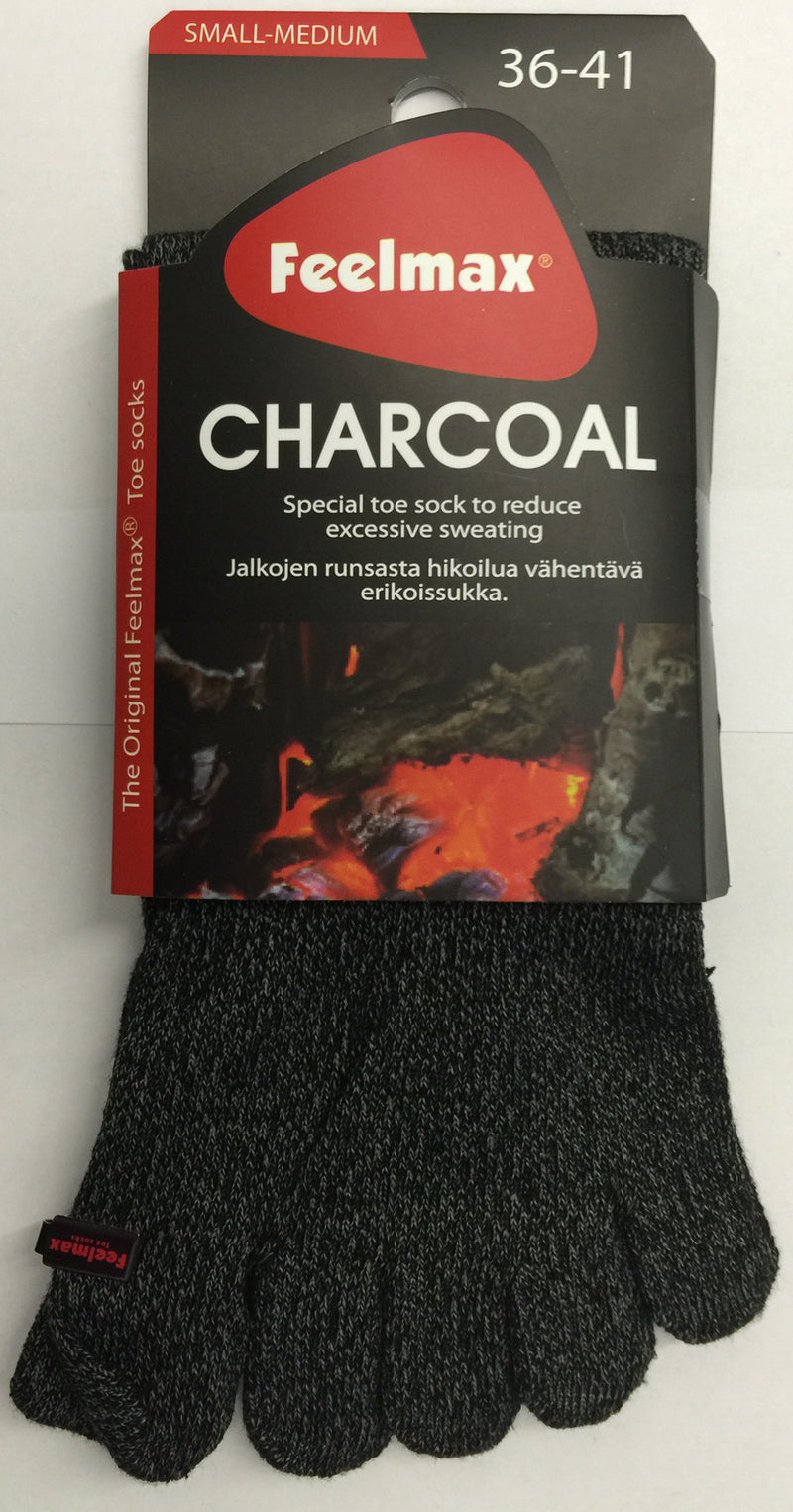 Toe socks - Feelmax - Charcoal, special toe socks