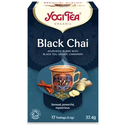 Black Chai tea drink