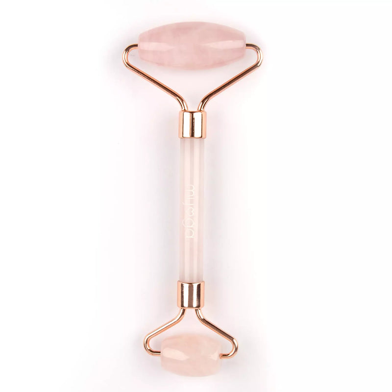 Rose quartz face roller