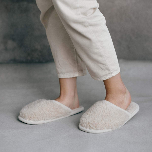 Merino wool slippers