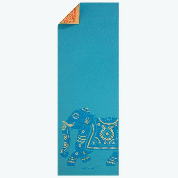 Reversible yoga mat - Gaiam - Elephant, 6 mm