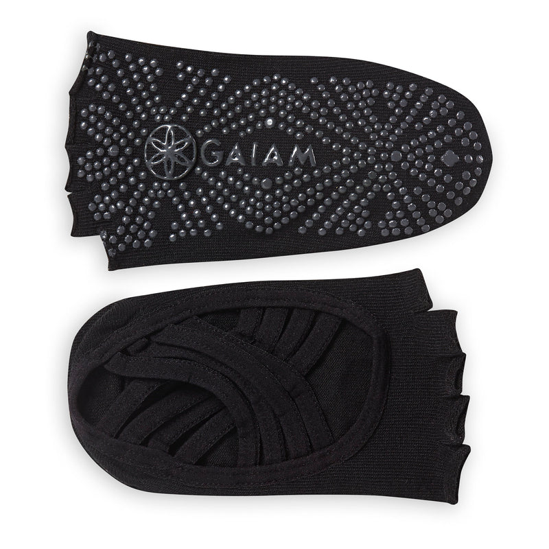 Yoga socks - Gaiam - Studio Grip, Halftoe