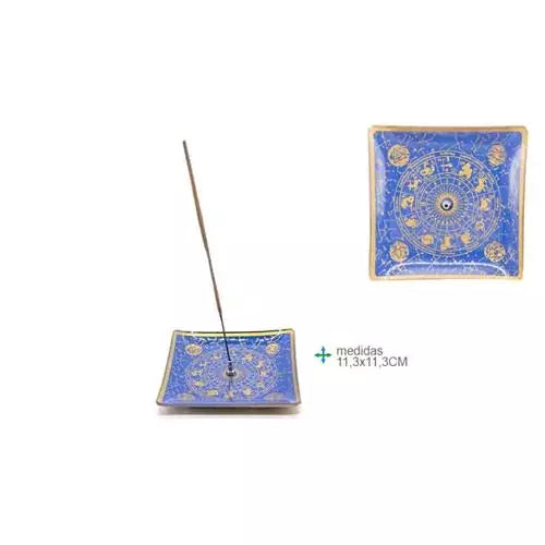 Wooden incense holder - Green Tree - Horoscopes