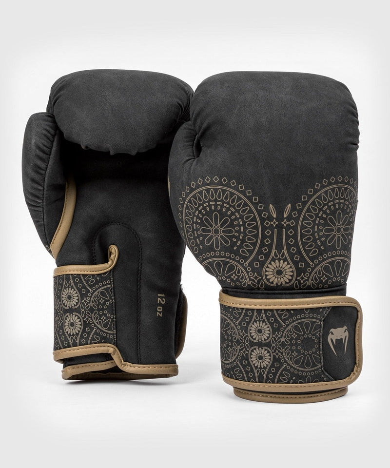 Boxing Gloves - Venum - 'Santa Muerte Dark Side' - Black/Brown