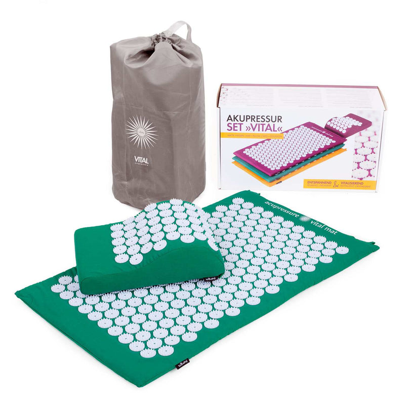 Vital acupressure set, incl. mat, pillow and carrying bag