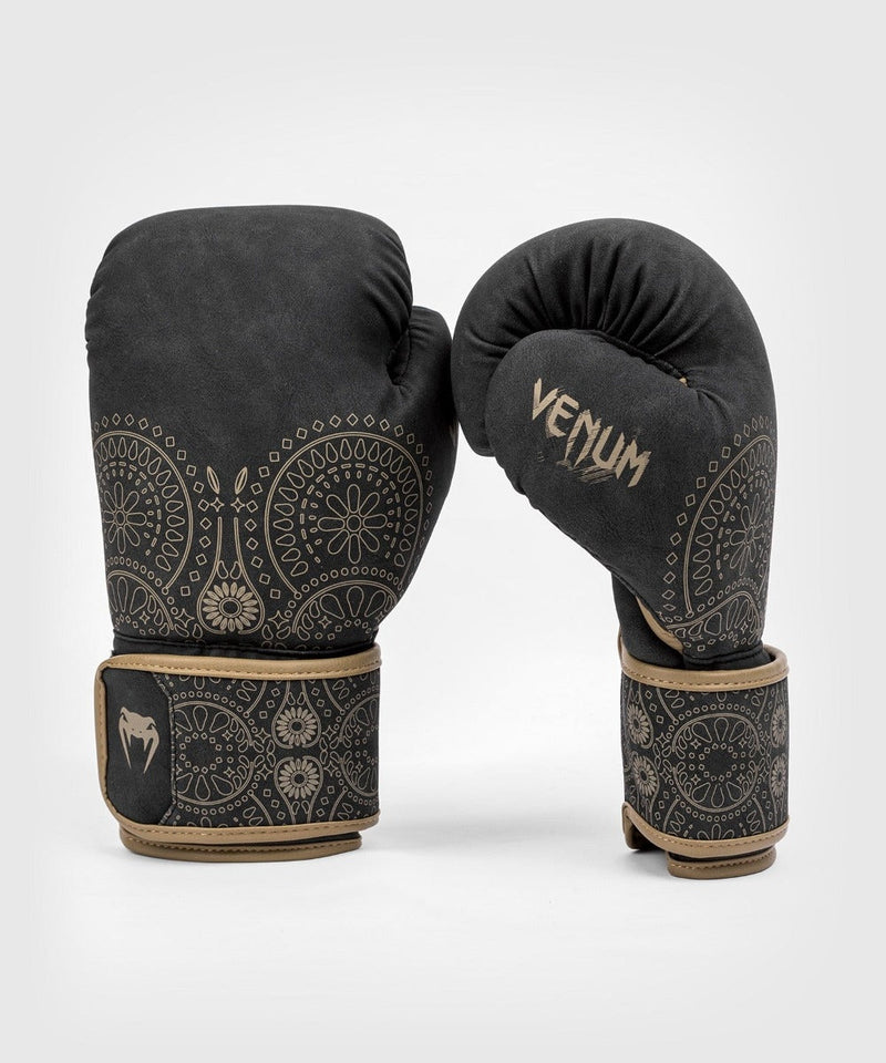 Boxing Gloves - Venum - 'Santa Muerte Dark Side' - Black/Brown