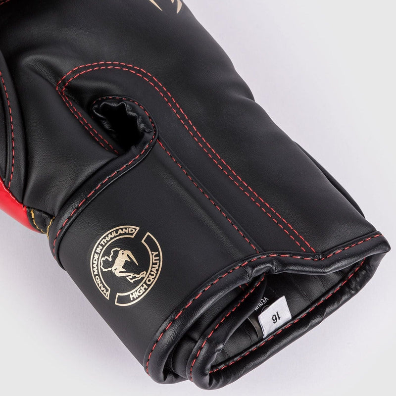 Boxing Gloves - Venum - 'Elite' - Black/Gold/Red