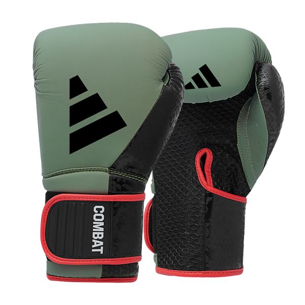 Boxing Gloves - Adidas - 'Combat 50' - Army Green/Black