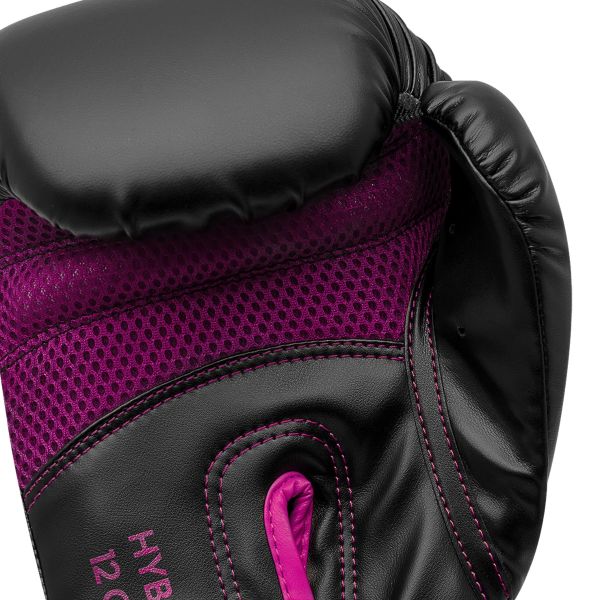 Boxing Gloves - Adidas - 'Hybrid 80' - Black/Pink