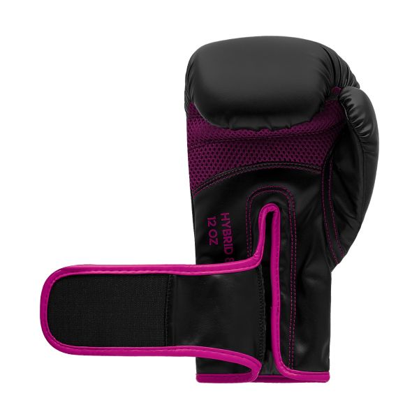 Boxing Gloves - Adidas - 'Hybrid 80' - Black/Pink