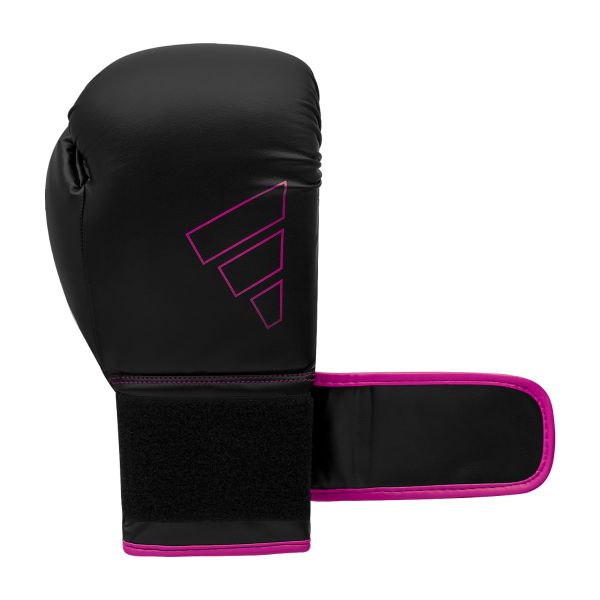 Boxing Gloves - Adidas - 'Hybrid 80' - Black/Pink