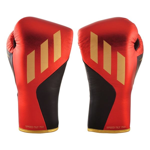 Boxing Gloves - Adidas - 'Speed ​​TILT 750' - Lace Up - Red/Gold/Black