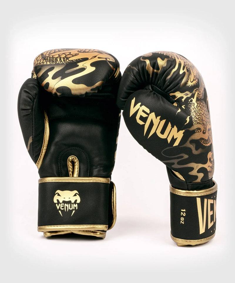 Boxing Gloves - Venum - 'Dragon's Flight' - Black/Bronze