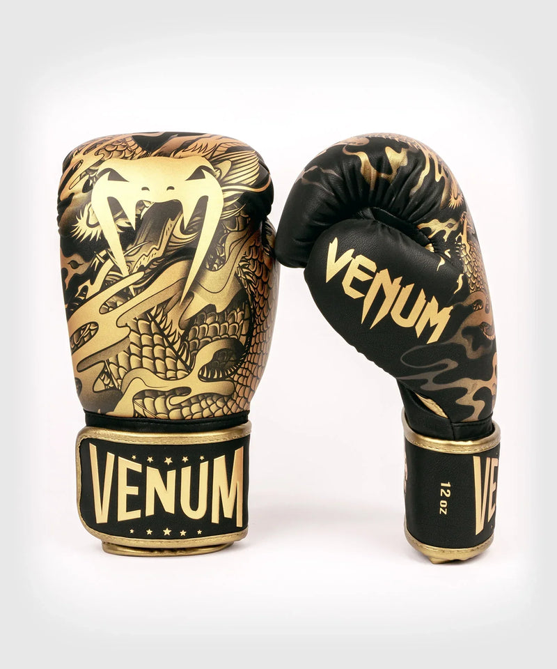 Boxing Gloves - Venum - 'Dragon's Flight' - Black/Bronze