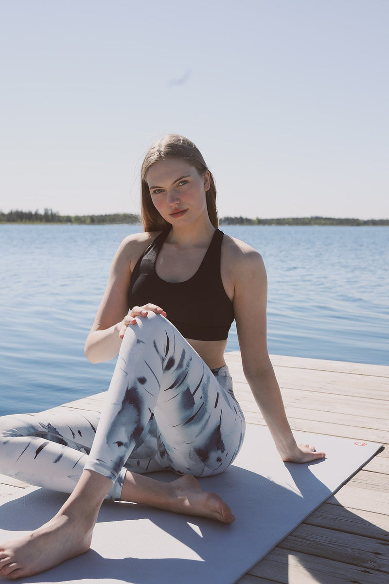 Yoga leggings - Njálla Clothing - Rauduskiuvu, blue