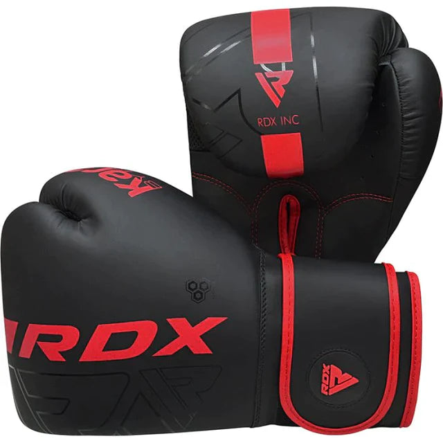 Boxing Gloves - RDX - 'F6 KARA' - Black/Red