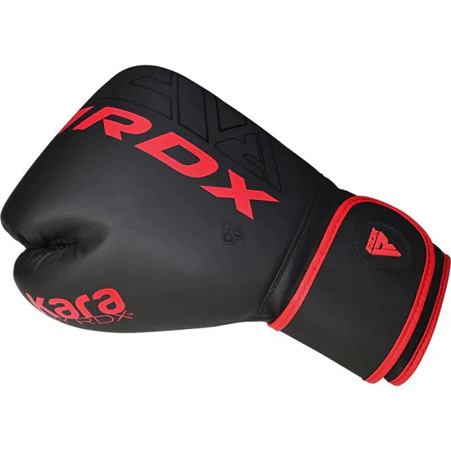 Boxing Gloves - RDX - 'F6 KARA' - Black/Red