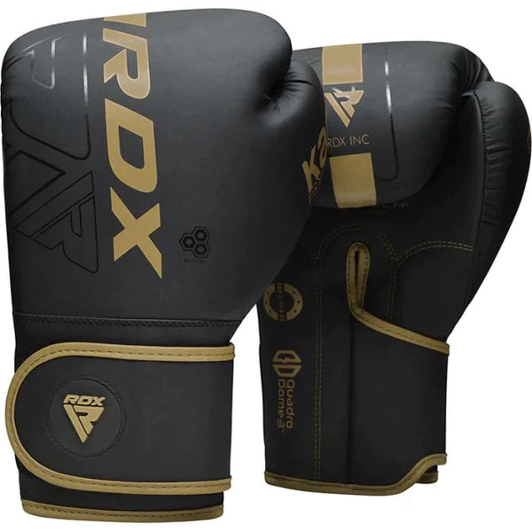 Boxing Gloves - RDX - 'F6 KARA' - Black/Gold