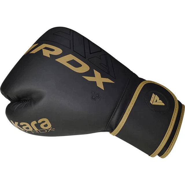 Boxing Gloves - RDX - 'F6 KARA' - Black/Gold