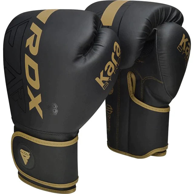 Boxing Gloves - RDX - 'F6 KARA' - Black/Gold