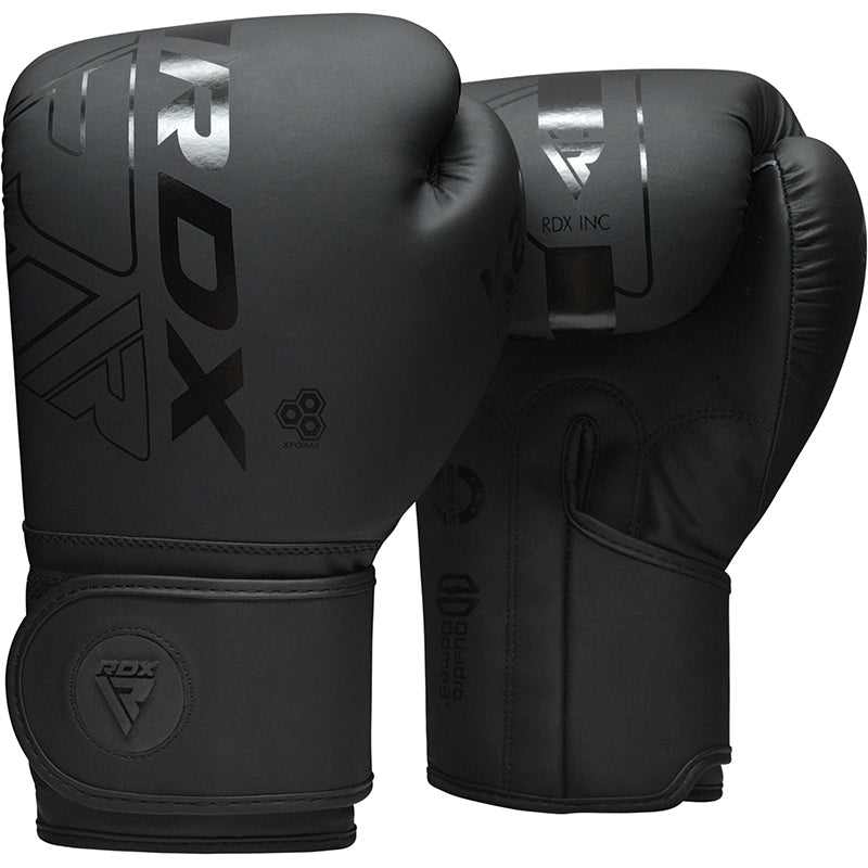 Boxing gloves - RDX - 'F6 KARA' - Matt Black