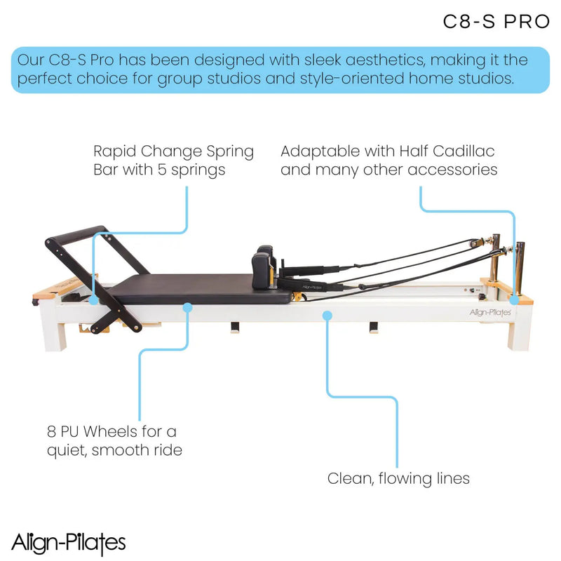 C8-S Pro Pilates Reformer