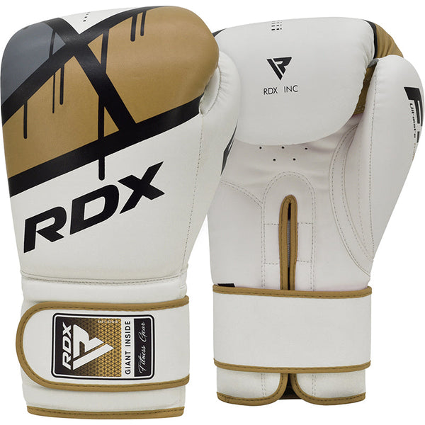 Boxing Gloves - RDX - 'BGR-F7' - White/Gold