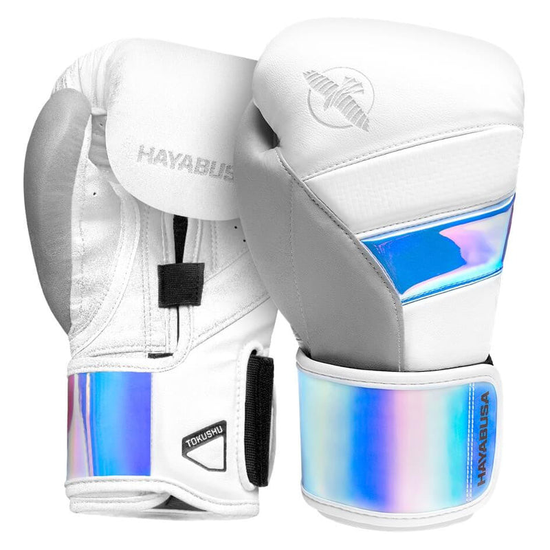 Boxing Gloves - Hayabusa - 'T3' - White/Striped