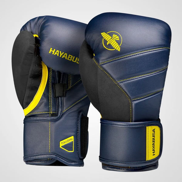 Boxing Gloves - Hayabusa - 'T3' - Navy / Yellow