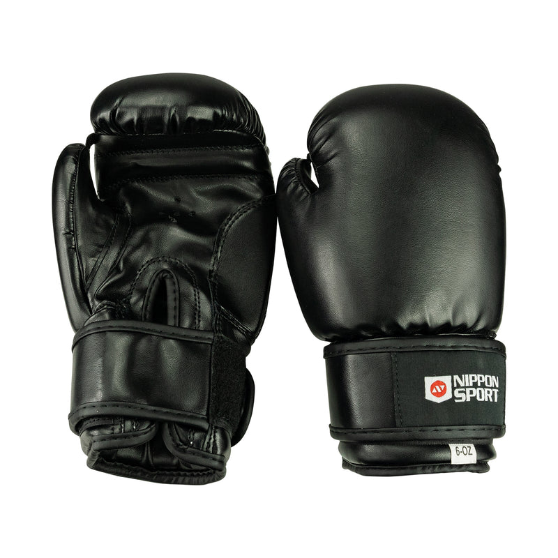 Boxing gloves - Children's - Nippon Sport - 'Kids' - Black