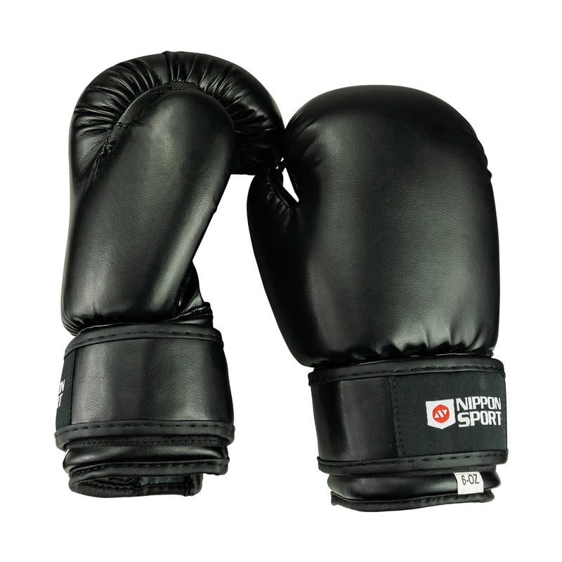 Boxing gloves - Children's - Nippon Sport - 'Kids' - Black