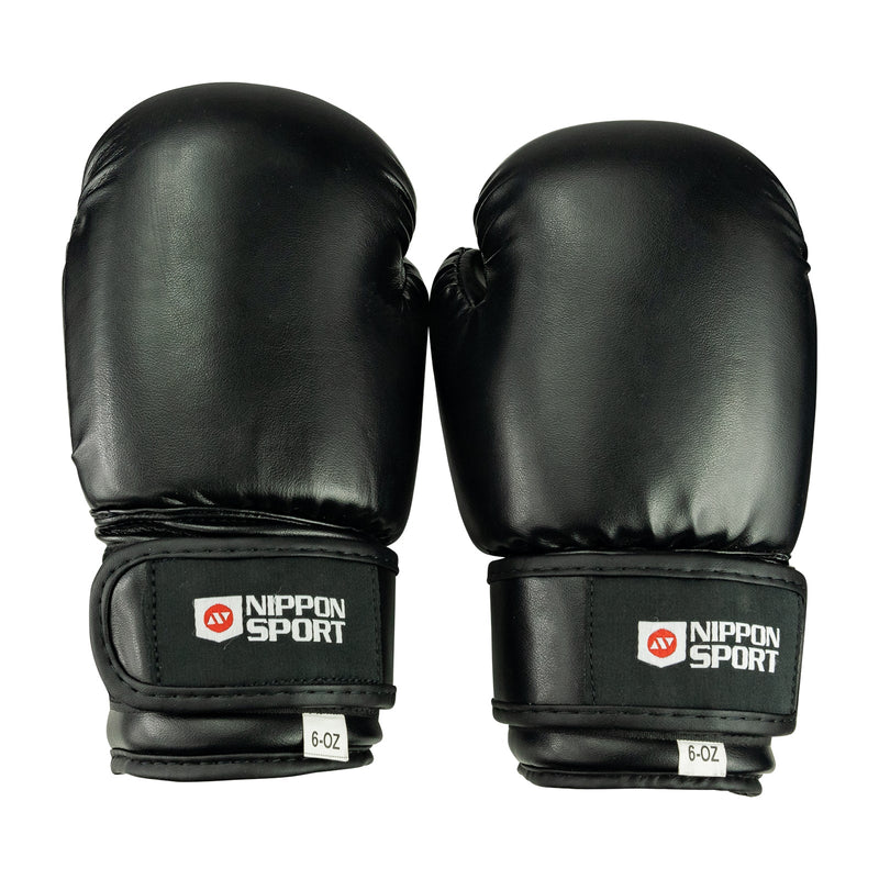 Boxing gloves - Children's - Nippon Sport - 'Kids' - Black