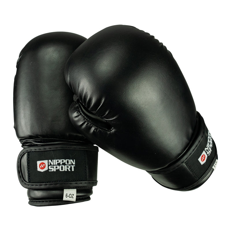 Boxing gloves - Children's - Nippon Sport - 'Kids' - Black